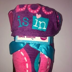 Kids beach hoodie towel